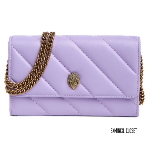 Kurt Geiger Handbags - 🔮💜NEW💜Kurt Geiger London Soho Leather Wallet on a chain/crossbody bag/purple